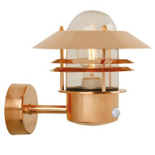 Vägglampa Blokhus Sensor Koppar Nordlux